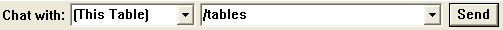 or type "/TABLES" to view the tables list