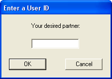 and type your partner's username